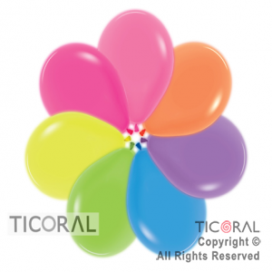 GLOBO S R9 FASHION NEON SURTIDO x 50