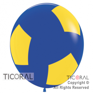 PIATA S R36 INF FASHION PELOTA FUTBOL AZUL Y AMARILLO x 1