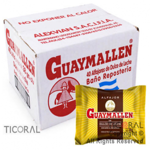 GOLO ALFAJOR GUAYMALLEN NEGRO X 40UNIDADES x 1