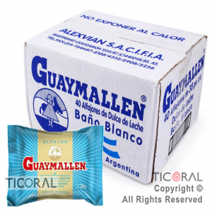 GOLO ALFAJOR GUAYMALLEN BLANCO X 40 UNIDADES x 1
