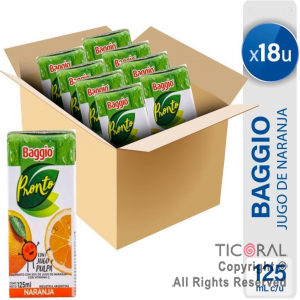 GOLO JUGO BAGGIO PRONTO X125CC MULTIFRUTA x 18