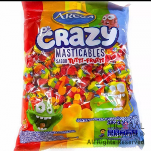 GOLO CARAMELO MASTICABLE CRAZY TUTTI FRUTI X 800GR x 1