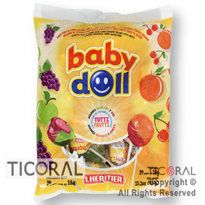 GOLO CHUPETIN BABY DOLL CON RELLENO MASTICABLE 24 UNIDADES