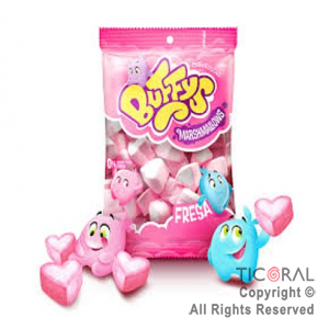 MALVAVISCOS BUFFYS CORAZON SABOR FRESA X 200GRS