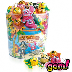 GOLO BOMBOM CHOCOLATE MY WORLD X 100 UNIDADES (de 8grms c/u)