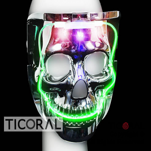 MASCARA CALAVERA SUPER LUMINOSA X 1