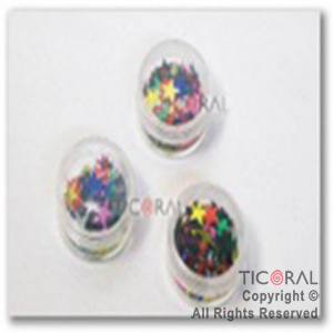 CONFETI HS1372 ESTRELLA GDE MULTICOLOR x 3