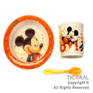 MICKEY SET BLISTER BOWL TAZA GRANDE Y CUCHARA x 1