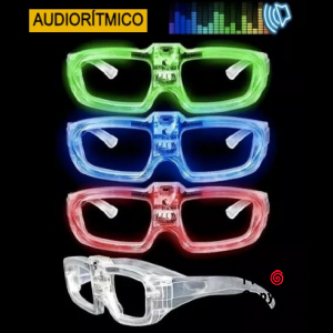 Gafas forma de rayadas luminosas luz led