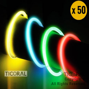 PULSERA QUIMICA LUMINOSO x 50