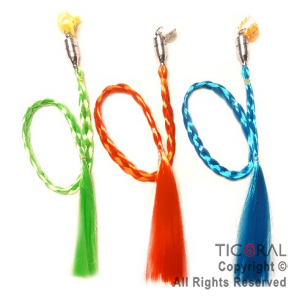 TRENCITAS CON LUZ 5 LED APLIQUE PELO X 12