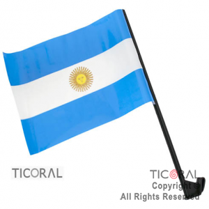 BANDERA PLAST P/AUTO  CON SOL  x 1