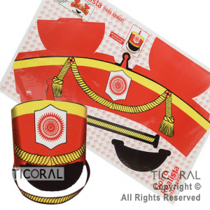GORRO REALISTA PARA ARMAR x 10