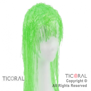 PELUCA FLUO PLASTICA VERDE x 1 PELUCA FLUO PLASTICA VERDE x 1