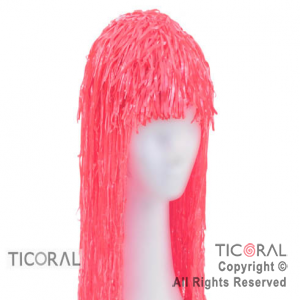 PELUCA PLASTICA LARGA ROSA x 1 PELUCA PLASTICA LARGA ROSA x 1