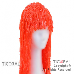 PELUCA PLASTICA LARGA ROJO x 1 PELUCA PLASTICA LARGA ROJO x 1