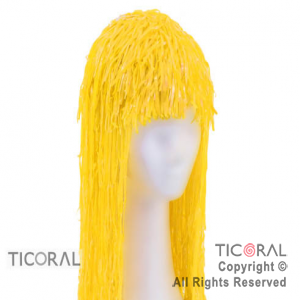 PELUCA PLASTICA LARGA AMARILLO x 1 PELUCA PLASTICA LARGA AMARILLO x 1