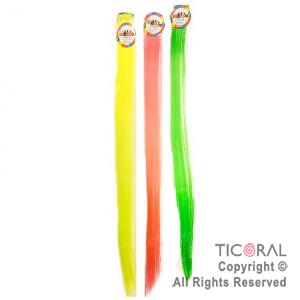 EXTENSION DE PELO FLUO NEON X 12