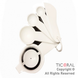 CUCHARAS MEDIDORAS PLASTICAS (SET X 4)