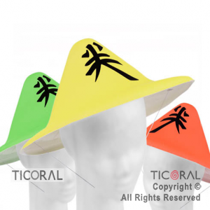 SOMBRERO CHINO FLUO x 6 SOMBRERO CHINO FLUO x 6