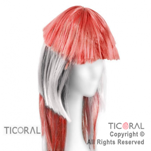 PELUCA HS5440-1 LACIA LARGA 5 CAPAS ROJO BLANCO 150 x 1