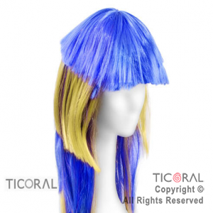 PELUCA HS5440-2 LACIA LARGA 5 CAPAS AZUL Y AMARILLO 150G x 1