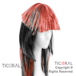 PELUCA HS5440-3 LACIA LARGA 5 CAPAS ROJO Y NEGRO 150G x 1