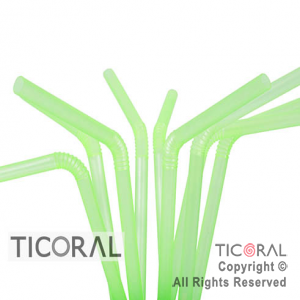 SORBETE FLEXIBLE COLOR VERDE 6 PAQUETES x 100