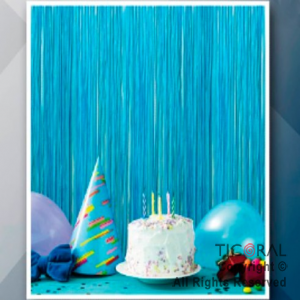 CORTINA LISA COLOR (IP) CELESTE PASTEL 2.2MT X 80CM x 1