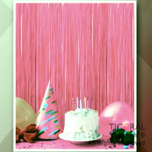 CORTINA LISA COLOR (IP)  ROSA PASTEL 2.2MT X 80CM x 1