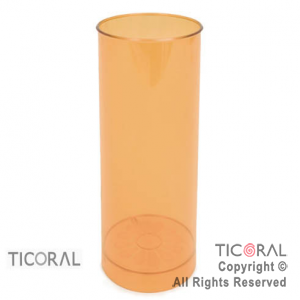 VASO TUBO NARANJA X 60