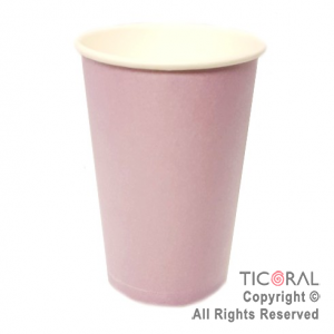 VASO POLIPAPEL LILA PASTEL 240CC X 8 UNIDADES