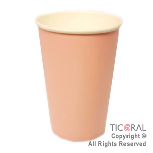 VASO POLIPAPEL ROSA PASTEL 240CC X 8 UNIDADES