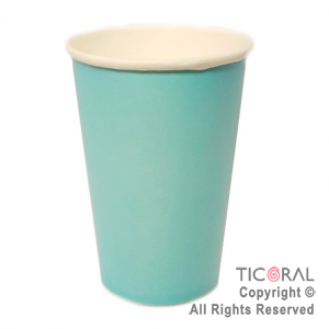 VASO POLIPAPEL CELESTE PASTEL 240CC X 8 UNIDADES