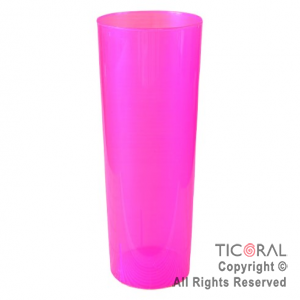 VASO TRAGO LARGO PP KV FUCSIA 280CC X 10