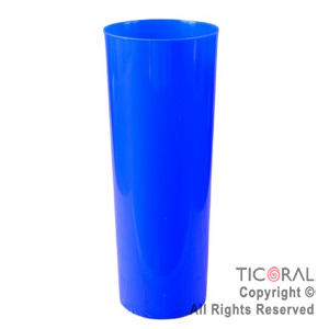 VASO TRAGO LARGO PP KV AZUL 280CC X 10