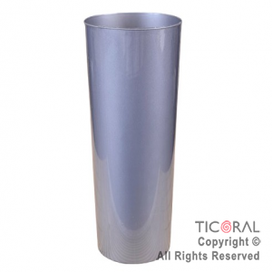 VASO TRAGO LARGO PP KV PLATA 280CC X 10