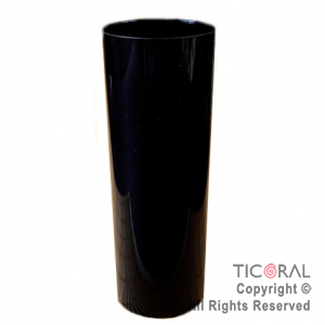 VASO TRAGO LARGO PP KV NEGRO 280CC X 10