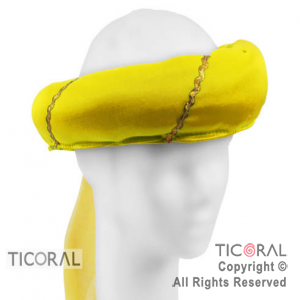 SOMB HS5388-3 TURBANTE AMARILLO CON TUL x 1
