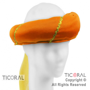 SOMB HS5388-1 TURBANTE NARANJA CON TUL x 1
