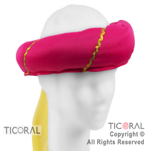 SOMB HS5388-4 TURBANTE FUCSIA CON TUL x 1
