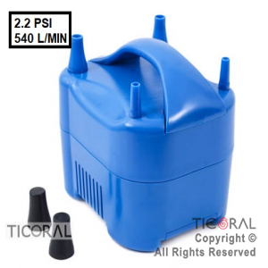 INFLADOR DE GLOBOS ELECTRICO DOBLE PICO COMPRESOR HT507 STERMAY