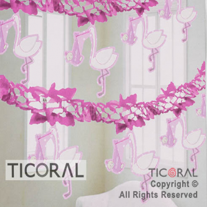 GUIR CON CIGUE�A ROSA Y BLANCO (2.MTS) HS7412-1 x 1