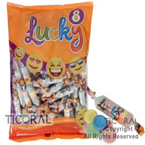 PASTILLAS LUCKY 8 APROX 100 UNIDADES x 385 GR