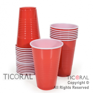 Vaso americano rojo 500 cc Bella Cup x 60 unidades