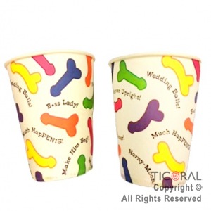 VASO LINEA EROTICA CON DISE�OS DE PENES HS8323 X 6
