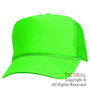 SOMBRERO GORRO TRUCKER FLUO NEON VERDE CAP x 1