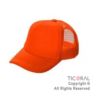 SOMBRERO GORRA TRUCKER FLUO NEON NARANJA CAP x 1