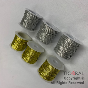 ELASTICO PARA  METALIZADO PLATA Y ORO ATESANIA Y  MANUALIDADES Y DECORACION HS8966 x 10 unidades de