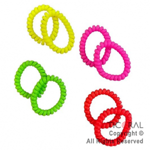 PULSERA CABLE FLUO NEON x 100
